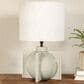 Creative Coop Sloane Ceramic Table Lamp in Soft Grey, , large