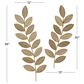 Maple and Jade 36" x 12" Leaf Wall Decor in Brown (Set of 2), , large
