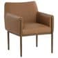 Club Collection By Sunpan Olea Arm Chair with Milliken Cognac Cushion in Bronze, , large