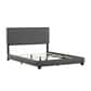 Richlands Furniture Willow Queen Upholstered Panel Bed in Gray Fog and Espresso, , large