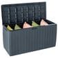 Alfresco Home Urban Board Home and Garden Storage Box with Wheels in Black, , large