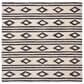 Safavieh Micro-Loop 5" Square Ivory and Charcoal Area Rug, , large