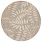 Nourison Aloha Tropical 4" Round Natural Indoor/Outdoor Area Rug, , large