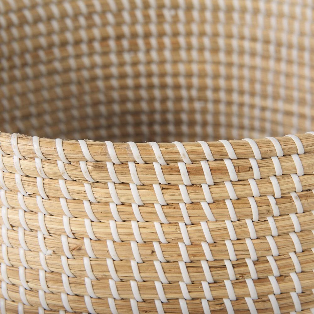 Mercana Olivia Basket with Lid and Handles in Beige (Set of 3), , large