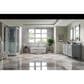 James Martin Vanities Brittany 72" Double Bathroom Vanity in Urban Gray with 3 cm Carrara White Marble Top and Rectangle Sinks, , large