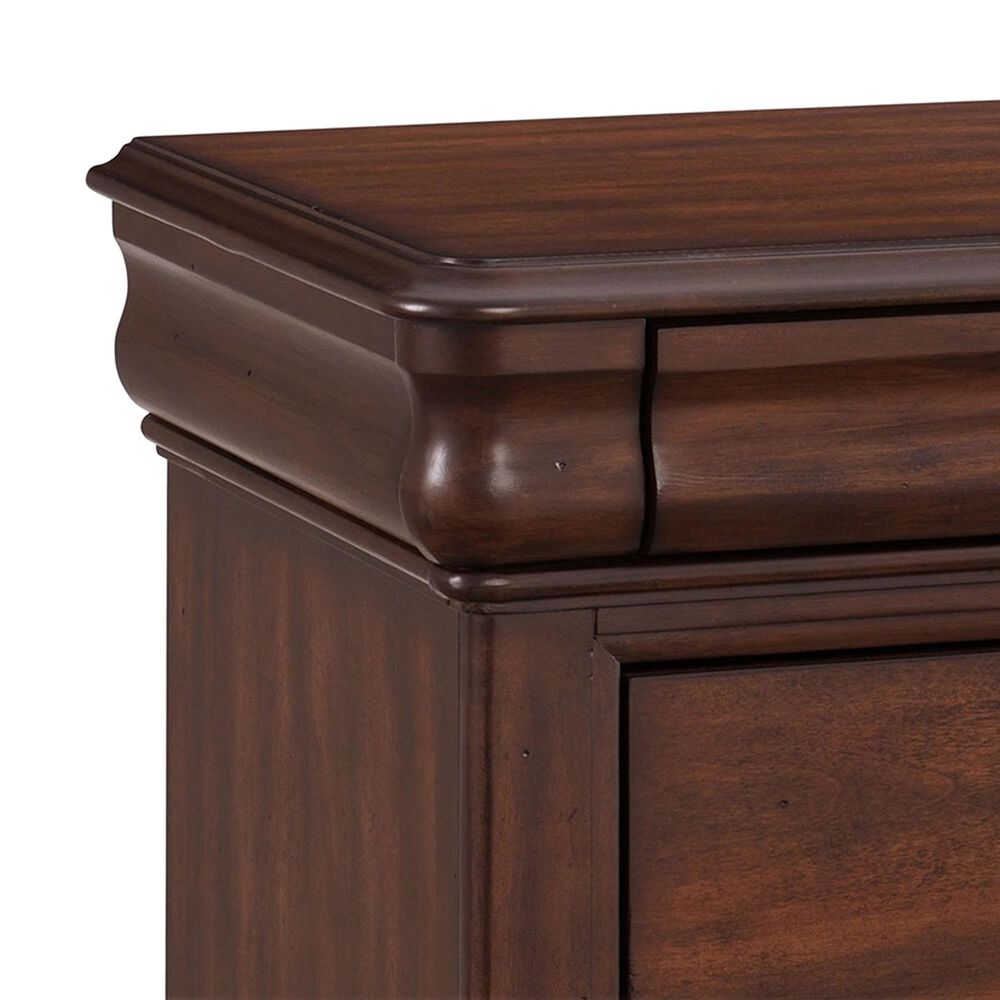Mayberry Hill Phillipe Queen Bed with Two Nightstands in Cherry, , large