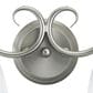 Vaxcel Bella 2-Light Bathroom Vanity Fixture in Brushed Nickel, , large