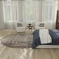 Nourison Rustic Textures Grey and Multicolor 7"10" Round Area Rug, , large