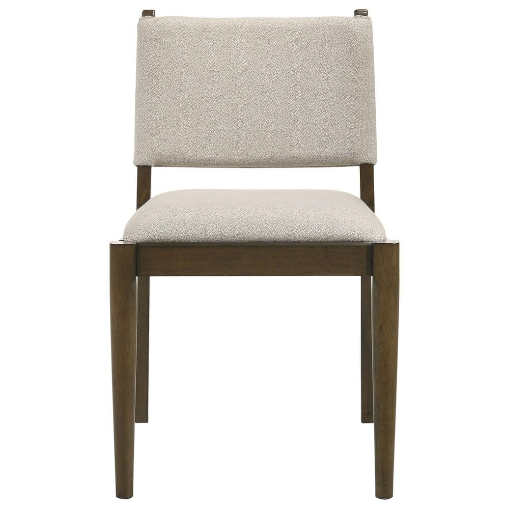 Coaster Ottowa Wood and Upholstered Dining Side Chair in Brown, , large