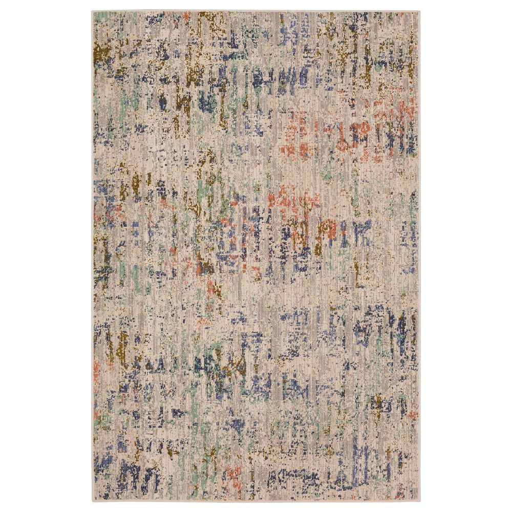 Karastan Axiom Static 92112-70042 8" x 10" Dove Area Rug, , large