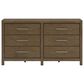 Millenium Cabalynn 6-Drawer Dresser in Light Brown, , large
