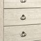 Ashley Willowton 5 Drawer Chest in White Washed, , large