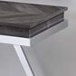Steve Silver Furniture Roma Sofa Table in Shadow Grey and Chrome, , large