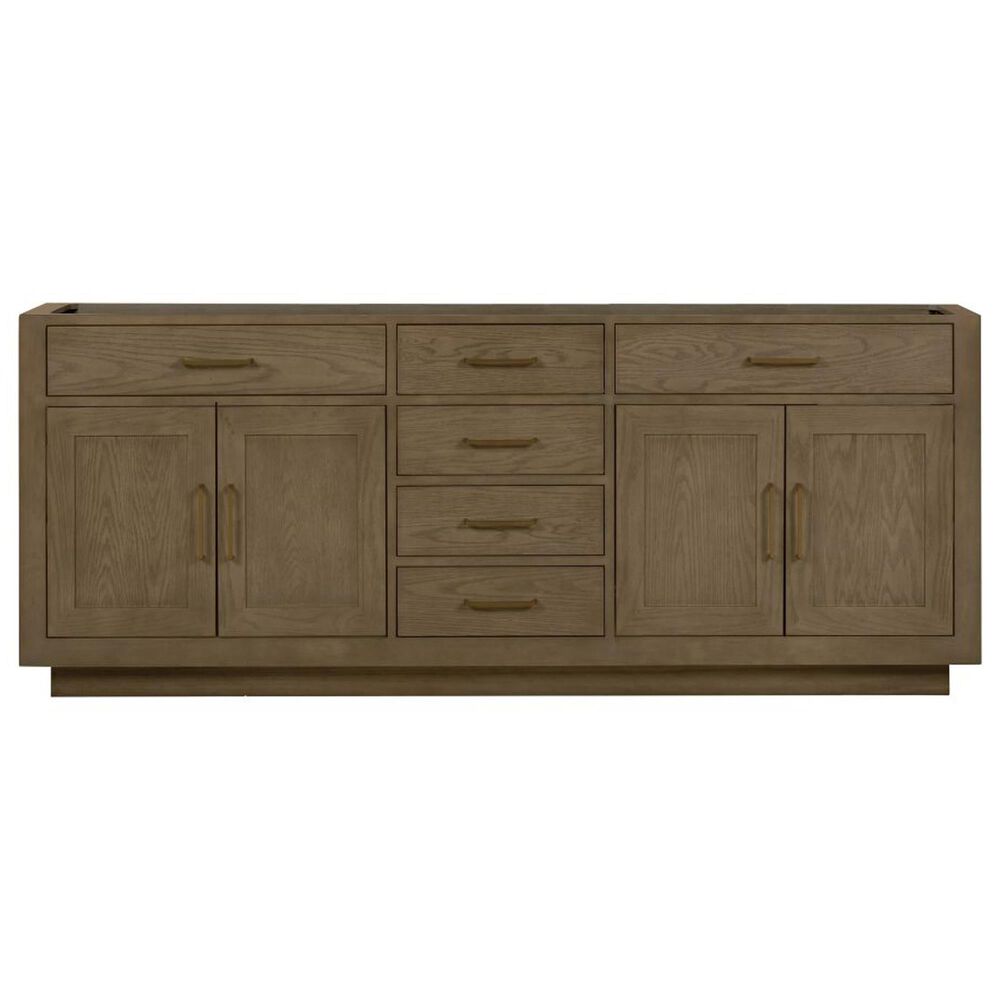 Lexora Home Abbey 84&quot; Double Bathroom Vanity in Grey Oak with 2 cm White Carrara Marble Top and Rectangular Sinks, , large