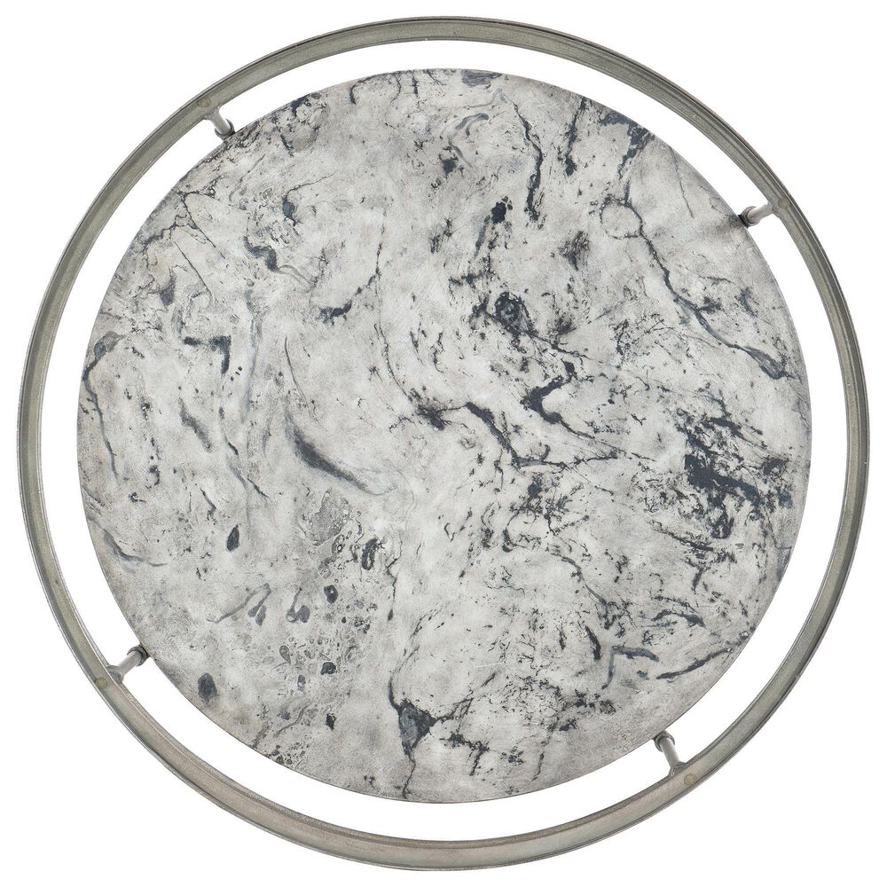 Hooker Furniture Round Cocktail Table in Silver, , large