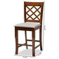 Baxton Studio Aria Counter Height Chair in Grey/Walnut (Set of 2), , large