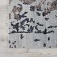 Nourison Silk Shadows 5"6" x 7"5" Silver and Grey Area Rug, , large