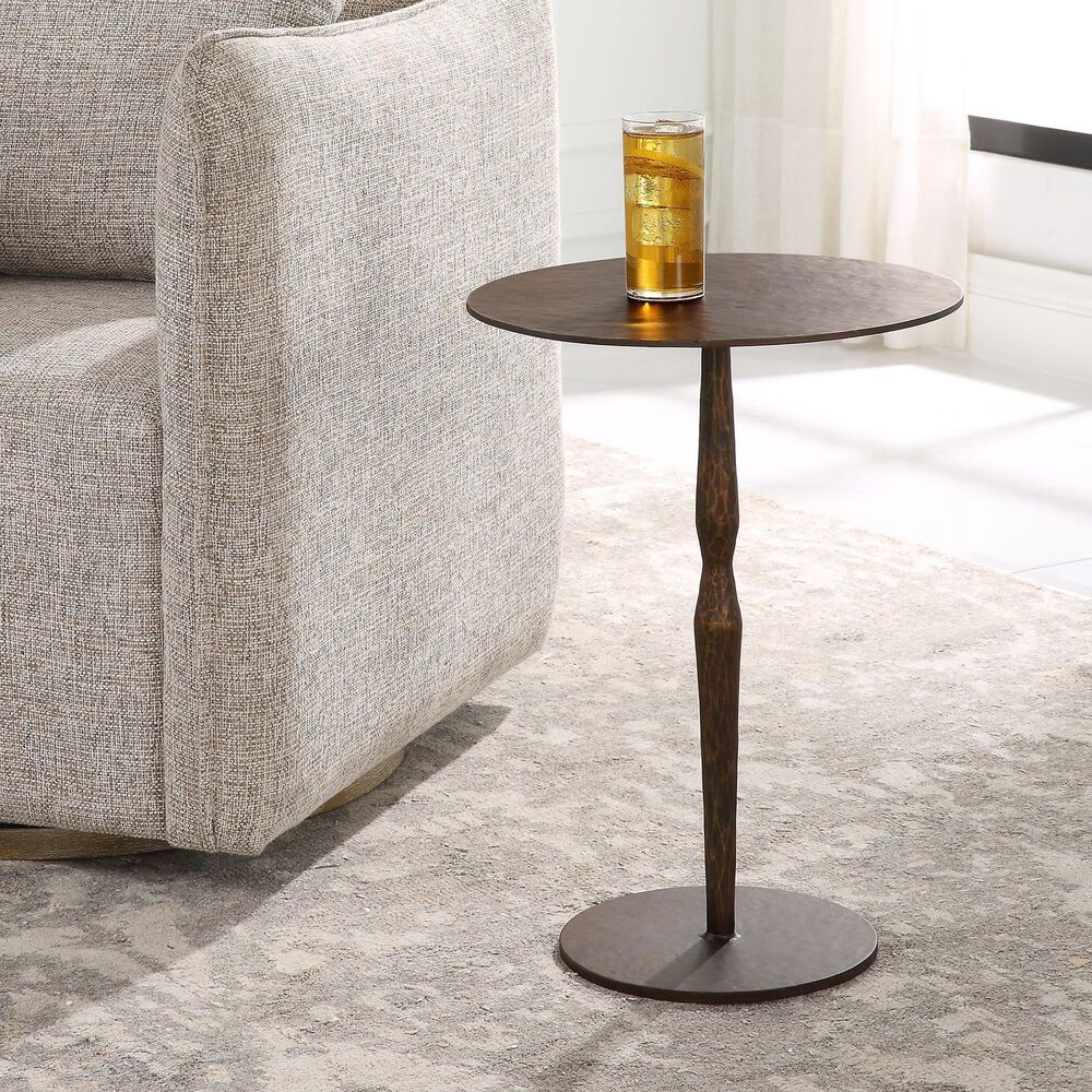 Uttermost Industrial Accent Table in Bronze, , large