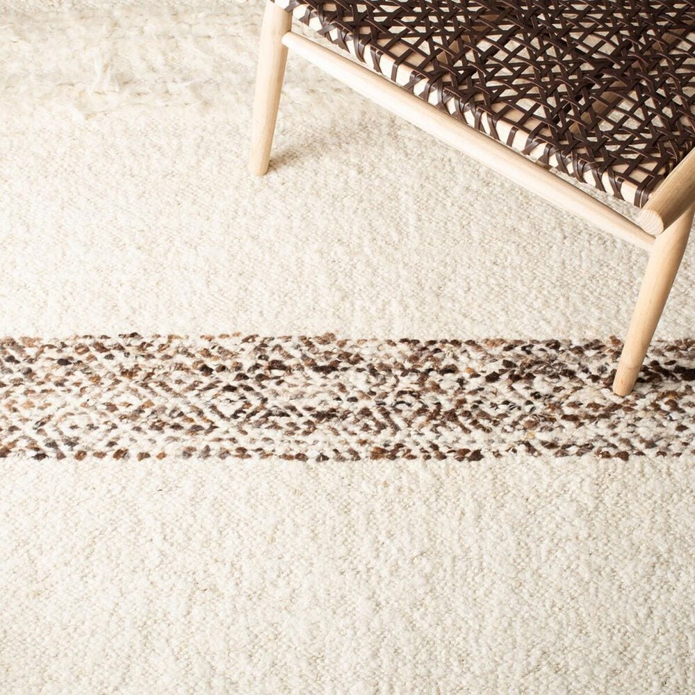 Safavieh Natura NAT321A 3&#39; x 5&#39; Ivory and Brown Area Rug, , large