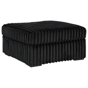 Ashley Midnight-Madness Oversized Accent Ottoman in Onyx, , large