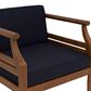 Linon Home Decor Arlen Patio Arm Chair in Navy, , large