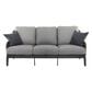 GatherCraft Cyrus Patio Sofa in Mystic Taupe, , large