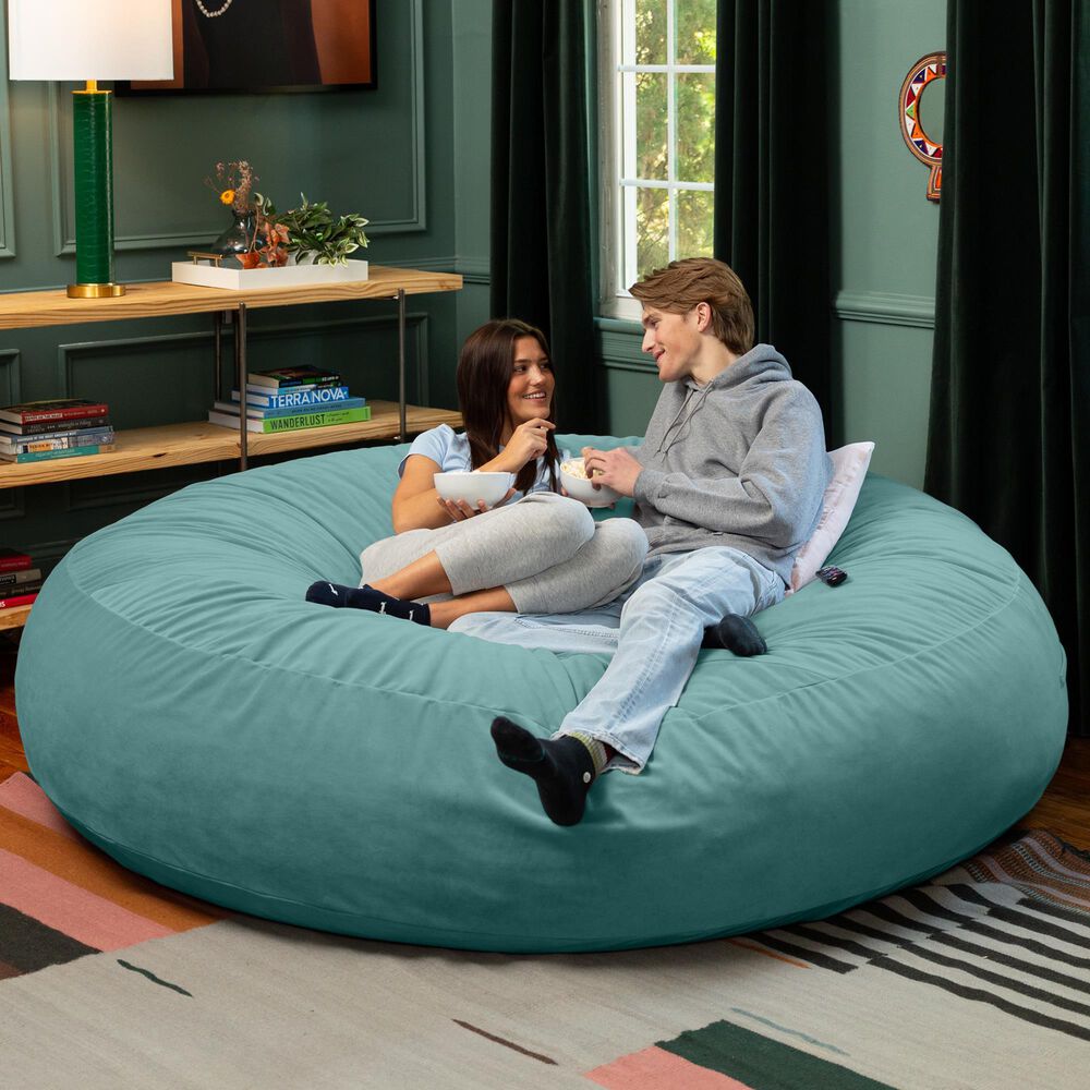 Jaxx Cocoon 6&#39; Oversized Bean Bag Chair in Turquoise, , large