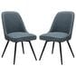 Valor Living Penton Side Chair with Navy Cushion in Black (Set of 2), , large