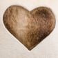 Accents De Ville 17" Square Throw Pillow with Embroidered Heart in Brown and Ecru, , large