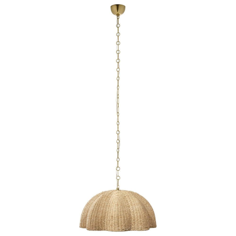 Jamie Young Norbury 1-Light Small Palm Leaf Pendant in Natural, , large