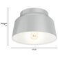 Hunter Cranbrook 1-Light Flush Mount in Dove Grey, , large