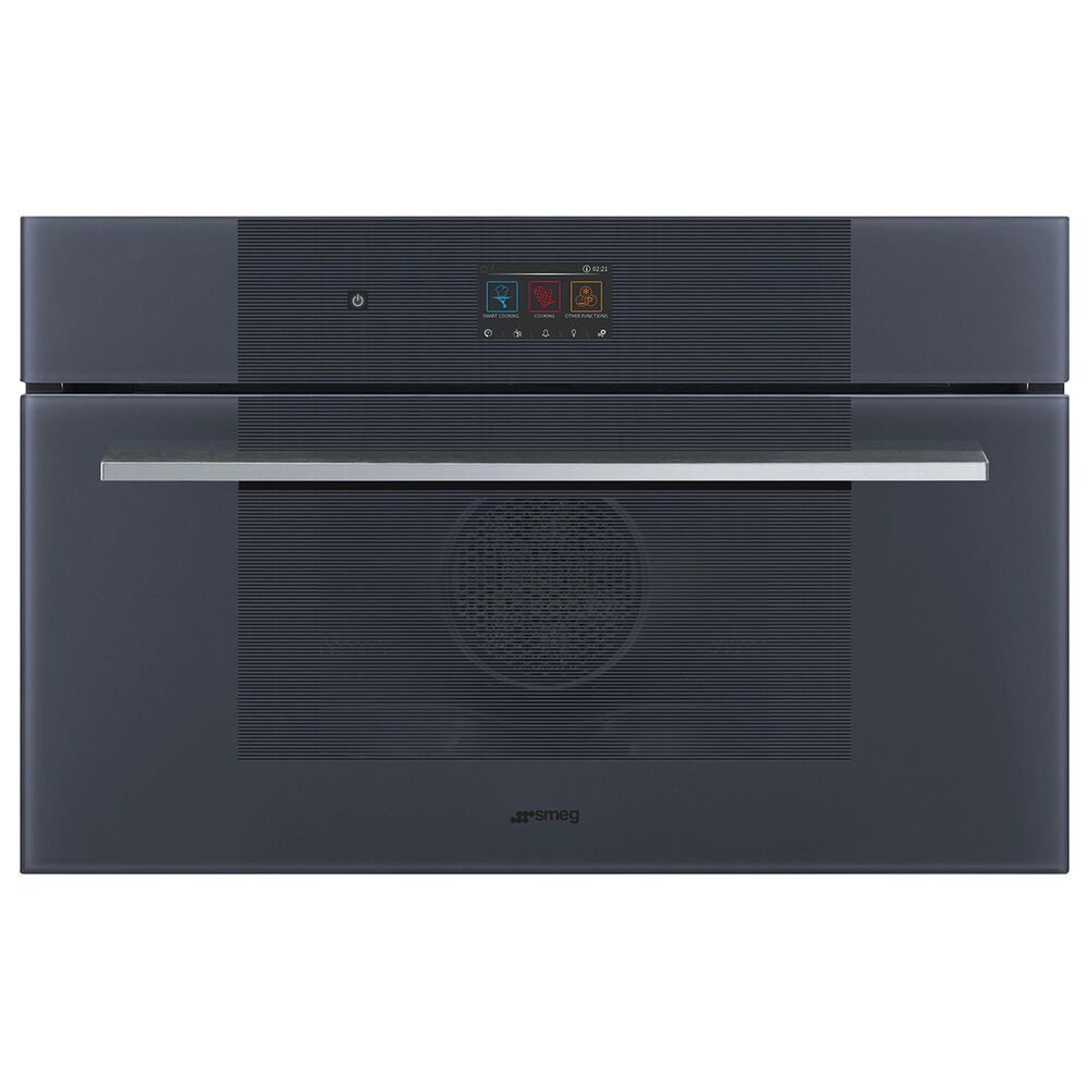 SMEG Linea 30" Single Combi-Steam Electric Wall Oven in Neptune Grey, , large