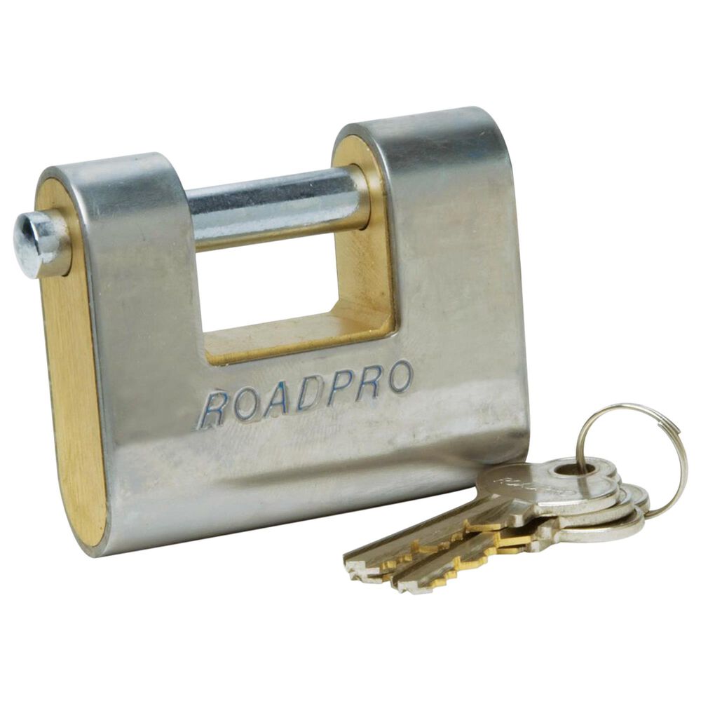 RoadPro Lock 2.75 .In  Brass Truck/Trailer Hi Se, , large