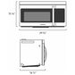 Samsung 1.6 Cu. Ft. Over-the-Range Microwave with Auto Cook in Stainless Steel, , large
