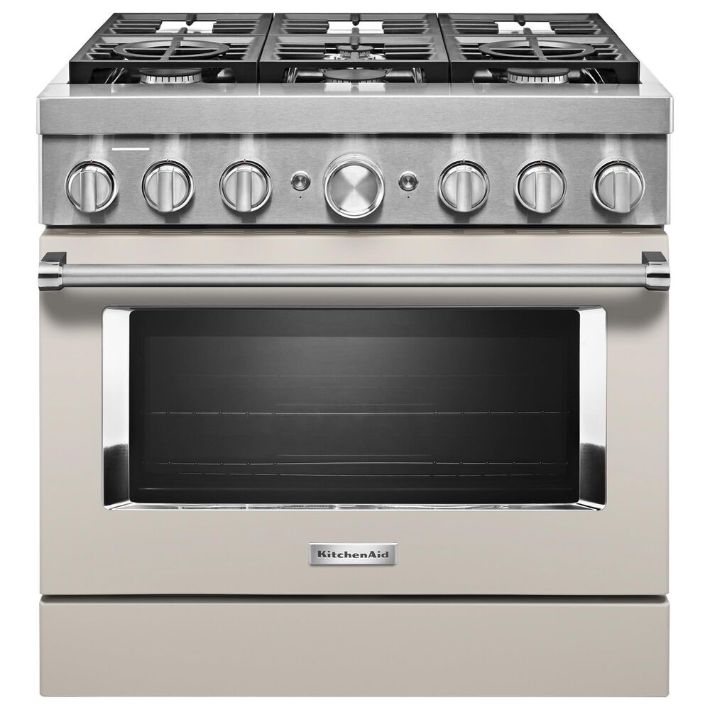 KitchenAid 5.1 Cu. Ft. Freestanding Gas Range with 6 Burners in Milkshake, , large