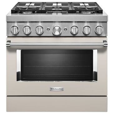 KitchenAid 5.1 Cu. Ft. Freestanding Gas Range with 6 Burners in Milkshake, , large