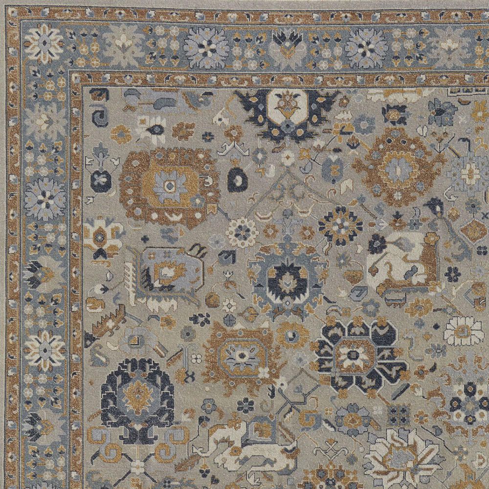 Feizy Corbitt 2&#39; x 3&#39; Blue and Brown Area Rug, , large