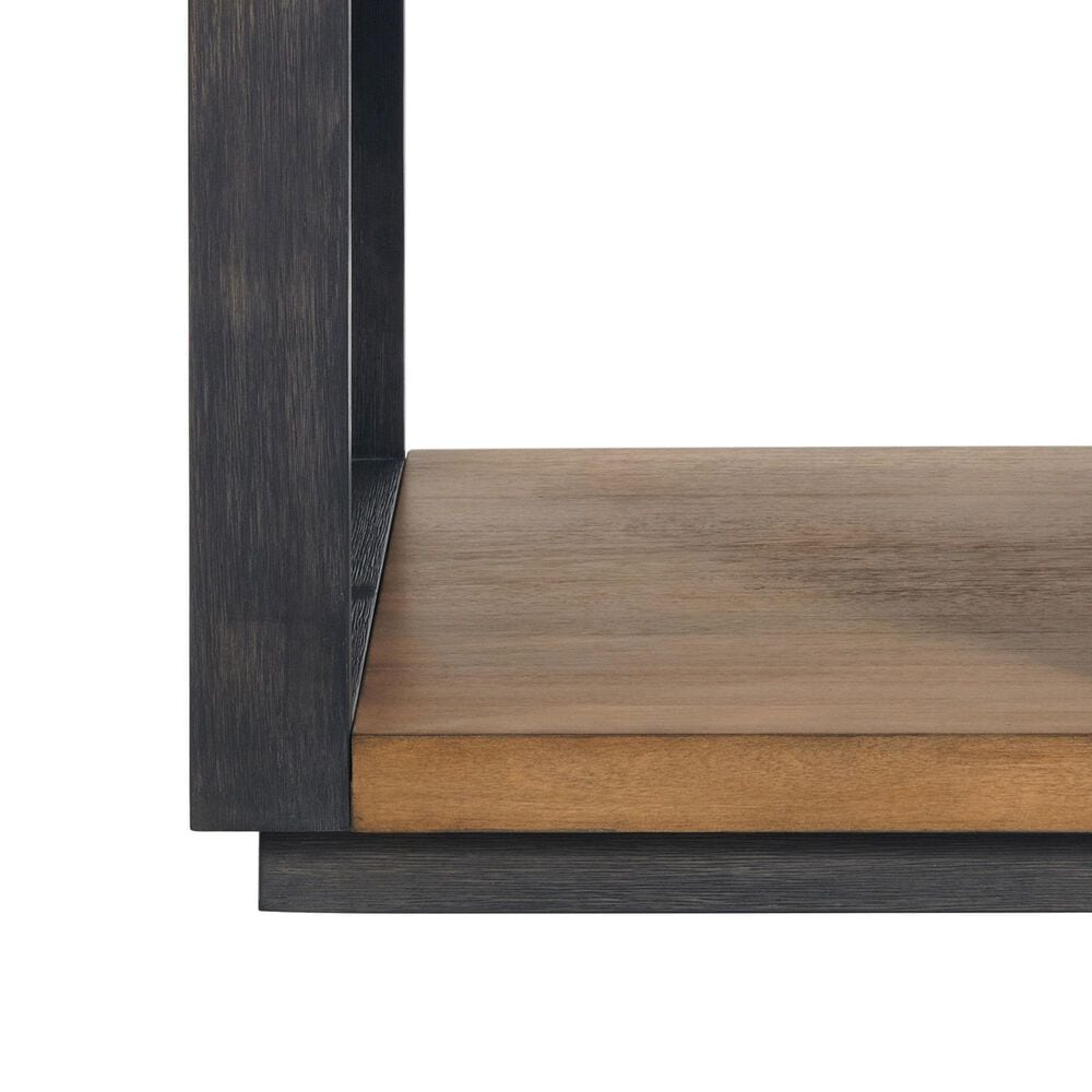 Mayberry Hill Breckenridge Square End Table in Light Oak and Black, , large
