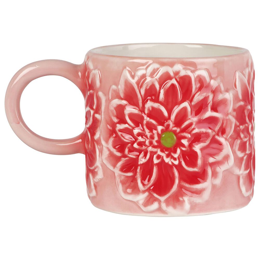 Lifetime Brands Jewelled Mosaic 15 Oz Flower Mug in Pink, , large
