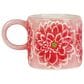 Lifetime Brands Jewelled Mosaic 15 Oz Flower Mug in Pink, , large