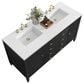 James Martin Vanities Myrrin 60" Double Vanity in Carbon Oak with 3 cm White Zeus Quartz Top, , large