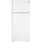 GE Appliances 16.6 Cu Ft. Top Freezer Refrigerator in White, , large