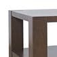 Waltham Brownstone Castered Rectangle Coffee Table in Chocolate, , large