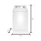 Whirlpool 3.8 Cu Ft Top Load Washer in White, , large