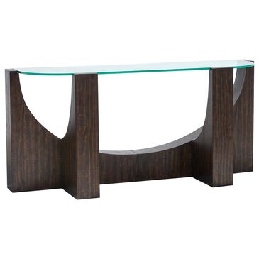 Nicolette Home Beckham Console Sofa Table in Rustic Tavern and Clear, , large