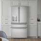 Cafe 27.8 Cu. Ft. Capacity 4-Door Smart French Door Refrigerator in Stainless Steel, , large