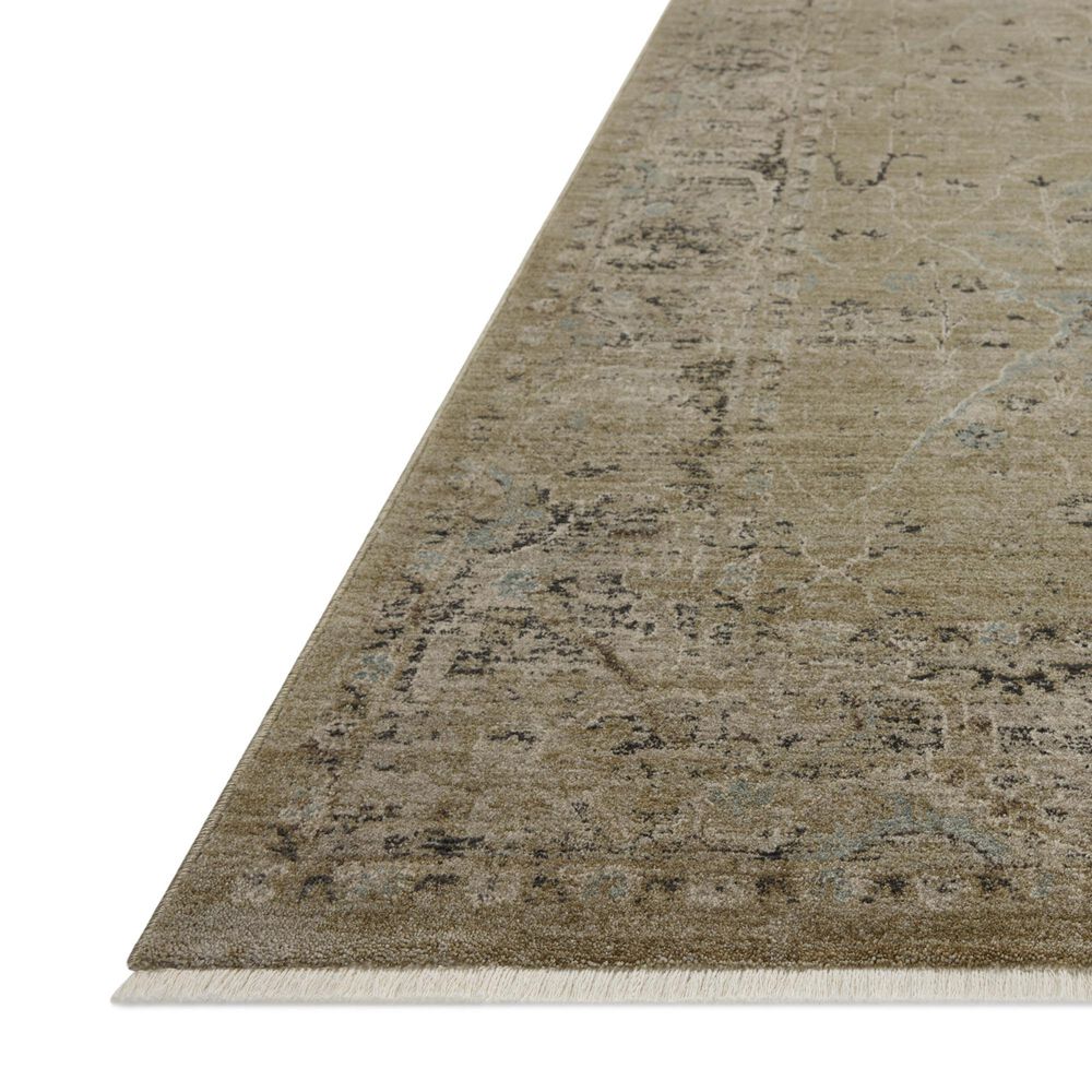 Loloi Briar Olive and Stone 3'7" x 7'9" Area Rug, , large