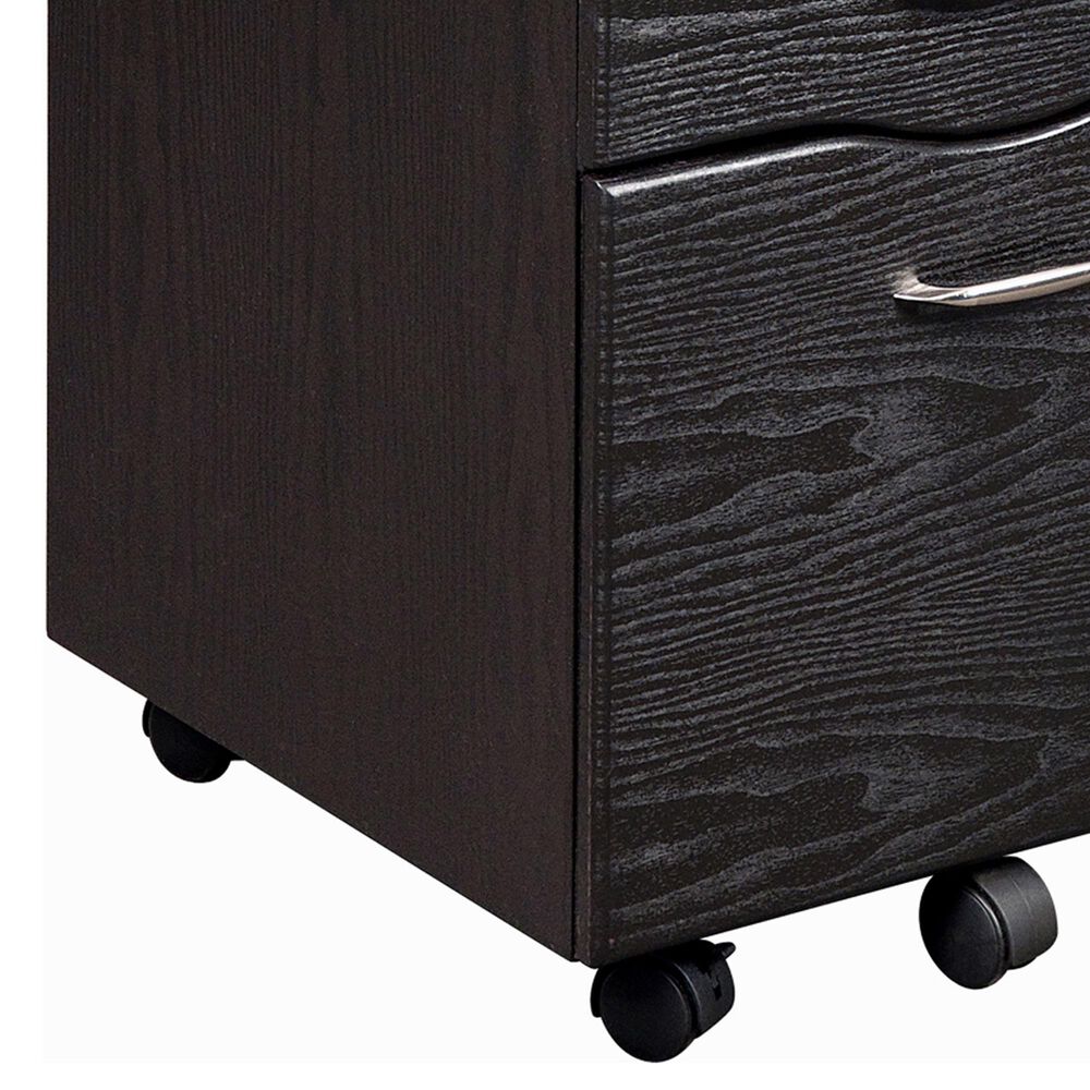Rta Products Rolling Storage and File Cabinet in Espresso, , large