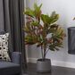 Maple and Jade 49" Artificial Foliage in Green, Red, Brown and White, , large