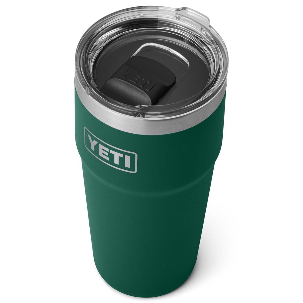 YETI Rambler 20 Oz Stackable Cup with MagSlider Lid in Black Forest Green, , large